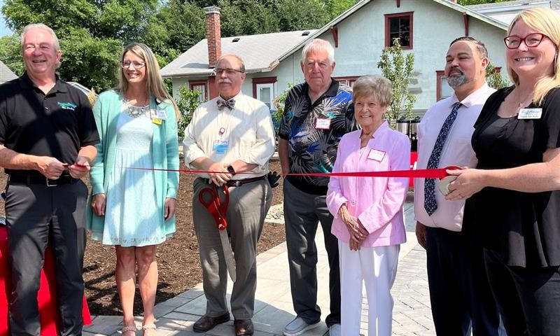 A new community garden is now open at Carle at The Riverfront