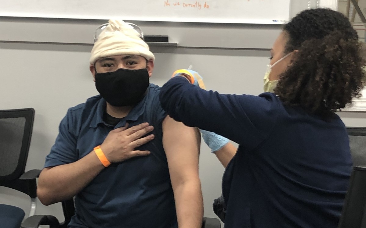 Rolling up our sleeves to roll out the vaccine