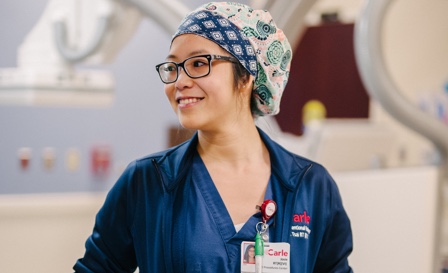 Carle nurse in an operating room 