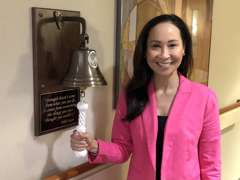 Patient gives back sounds of celebration through bell donations